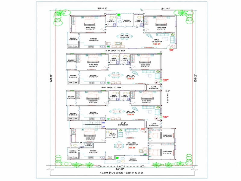 Prathishta Typical Floor Plan